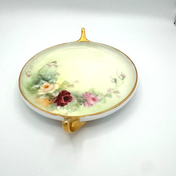 Rosenthal Donatello Vintage Handled Dish with Roses – Gold Trim Floral  Germany - Picture 4 of 4